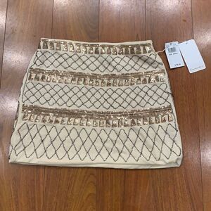 NWT Love Marks Beaded Knit Skirt Size Small